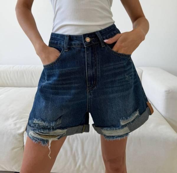 Denim shorts - 1