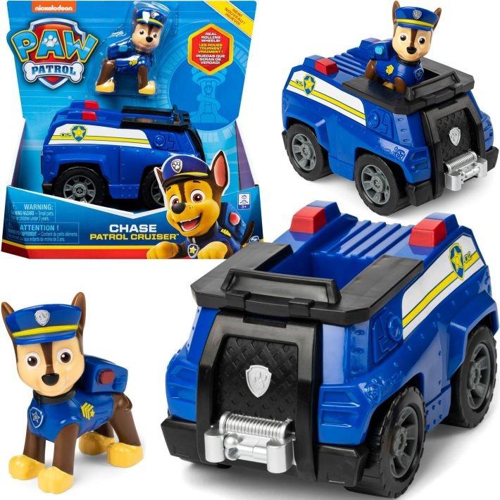 6052310 CHASE PAW Patrol Chase’s Patrol Cruiser Vehicle with Collectible Figure SPIN MASTER - 1