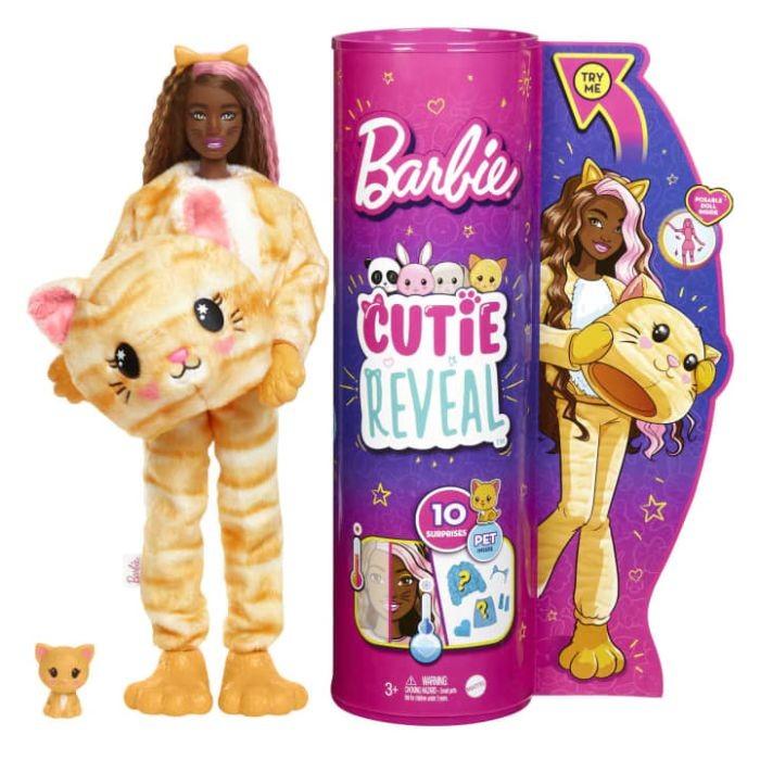 HHG20 Barbie Cutie Reveal Doll with Kitty Plush Costume & 10 Surprises MATTEL for sale in Barcelona - 1