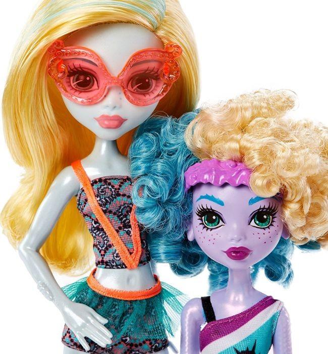  FCV82 / FCV80 Monster High Monster Family Lagoona Blue and Kelpie Blue lelles MATTEL (new) - 1