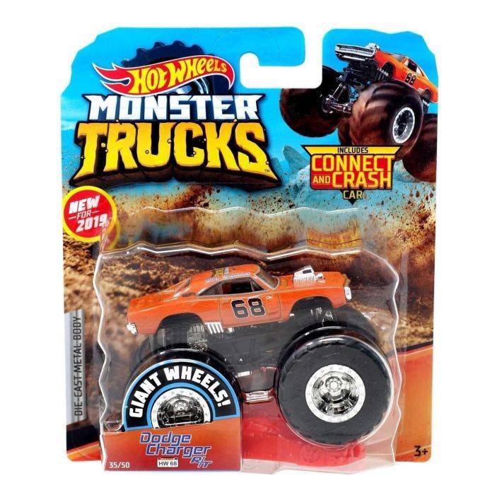 FYJ44 / GJF48 Hot Wheels Monster Trucks 1:64 Scale Die-Cast Assortment with Giant Wheels - can deliv - 1