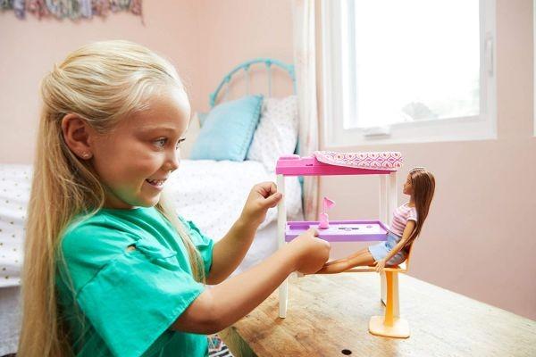 Selling FXG52 Barbie Doll and Furniture Set, Loft Bed with Transforming Bunk Beds 