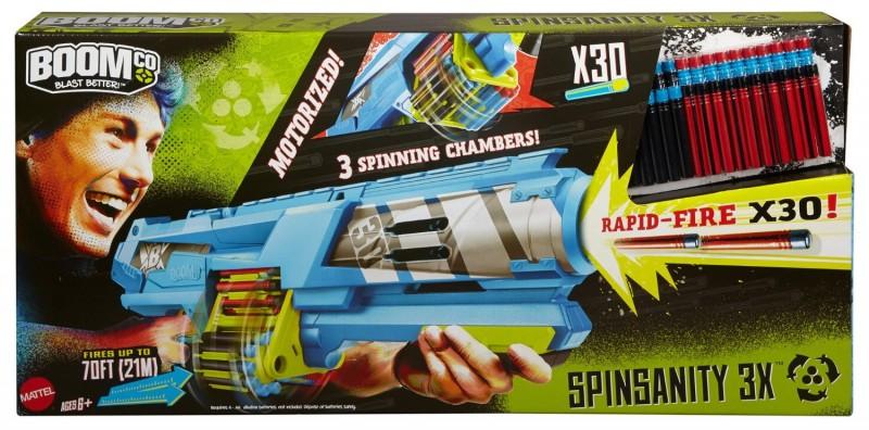 For sale: CJG60 Toy weapons BOOMco. Spinsanity 3X Blaster MATTEL