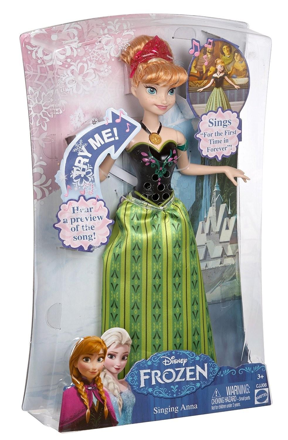 selling CJJ08 Disney Frozen Singing Anna Doll MATTEL