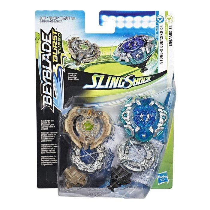 For sale: E4751 / E4604 BEYBLADE Burst Turbo Slingshock Dual Pack Engaard E4 and Stone-X Quetziko