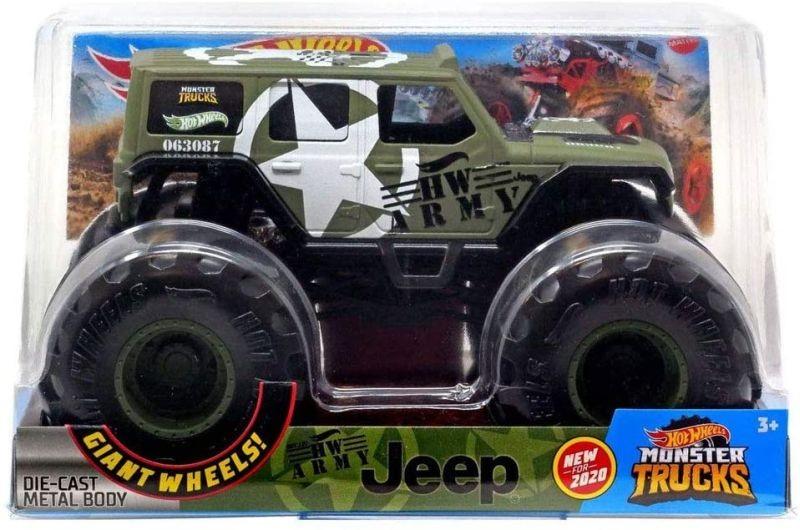 FYJ83 / GJG71 Hot Wheels Monster Trucks - HW Army Jeep - 1