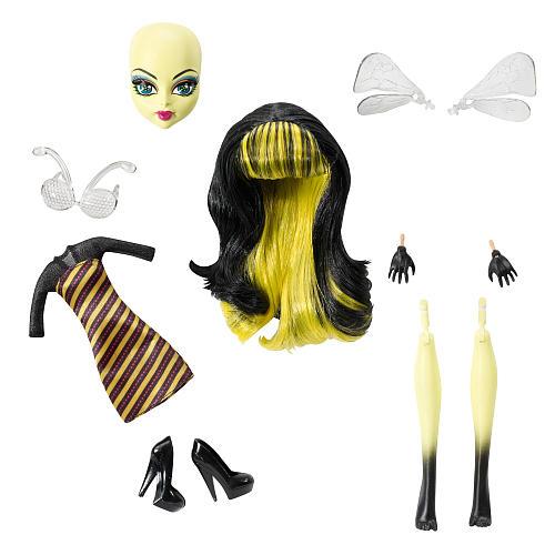 Monster High W9176 / W9175 Create A Monster Accessory - Bee Girl (Ir Uz Vietas)