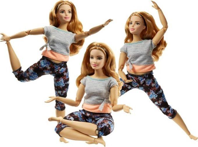 FTG84/FTG80 Barbie® Made to Move™ Doll – Curvy with Auburn Hair - 1