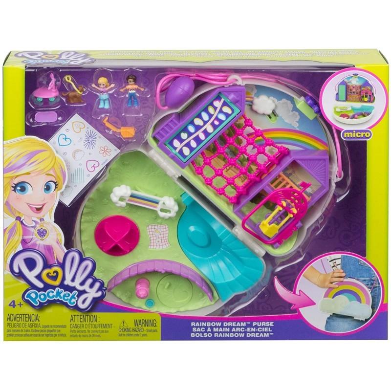 GKJ63 / GKJ65 Mattel Polly Pocket Tiny Power Rainbow Dream Purse  available to buy