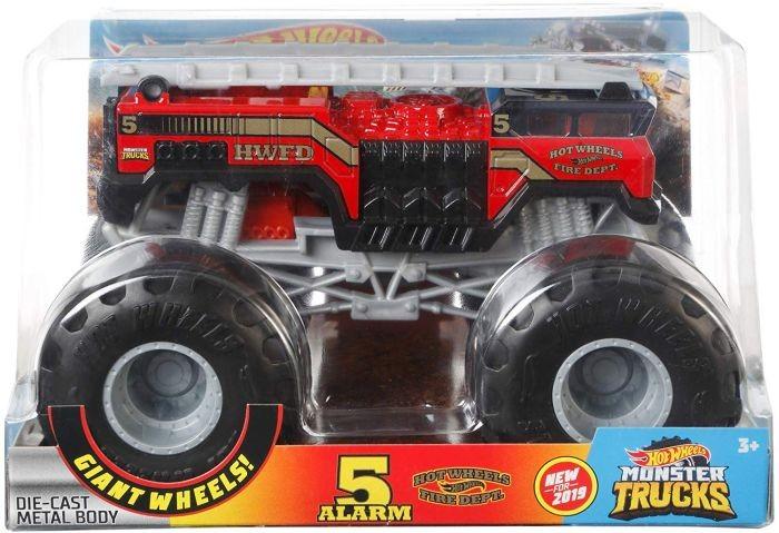 Selling GBV34 / FYJ83 Hot Wheels 5 Alarm #2 Monster Truck, 1:24 Scale