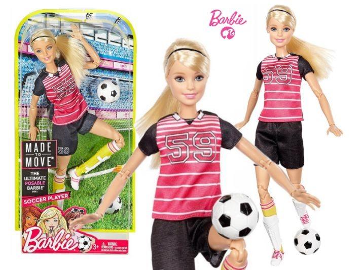 DVF69 / DVF68 / DHL81 Mattel Barbie Made To Move Soccer Player for sale - 1