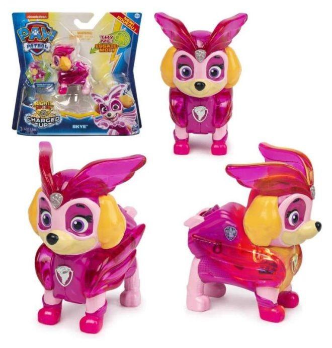 6055929 Spin Master Paw Patrol Mighty Pups Charged Up Figure - SKYE (new) - 1