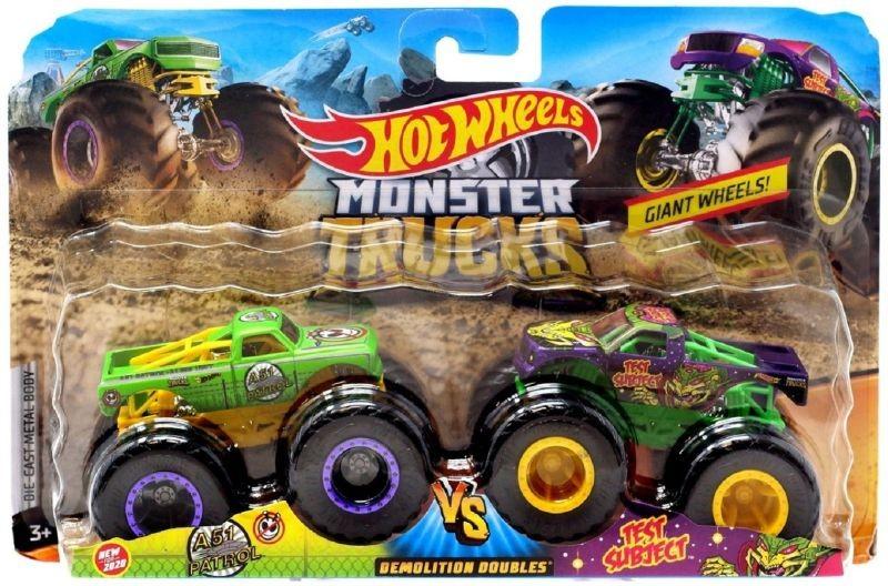 FYJ64 / GJF67 Hot Wheels Monster Trucks Demolition Doubles A51 Patrol brand new - 1