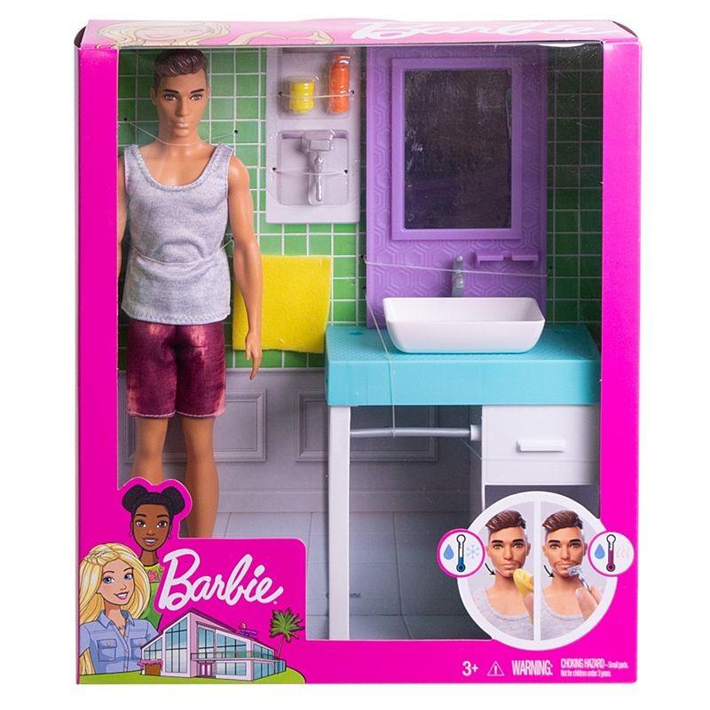 FYK51 / FYK53 Barbie Ken and Bathroom Playset for sale - 1