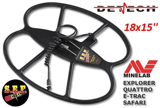 Sell Minelab Spole Detech SEF E-TRAC , Explorer , Safari S.E.F. Metal Detector Coil 18 x 15 (Availab