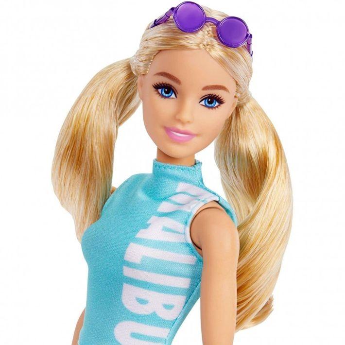 GBR50 / FBR37 Mattel Barbie Fashionistas Doll 158 With Blonde Hair With Malibu Dress And Leggings - 1