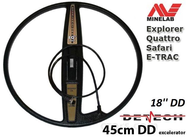 Minelab Spole Detech E-TRAC , Explorer , Safari 18 DD Excelerator 45cm (Locations) selling