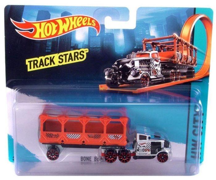 BMF68 /.BFM60 Hot Wheels Track Stars Semi & Trailer - Bone Blazers