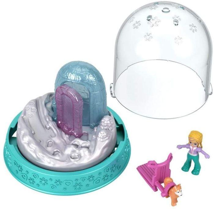 GNG70 / GNG66 Polly-Pocket Mattel Mini Snow Globe Winter Christmas - can deliver