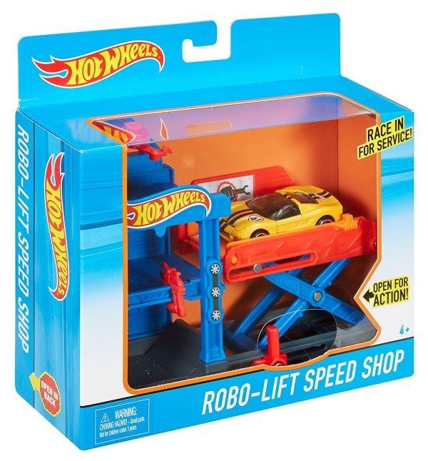 Sell DWL02 / DWK99 Hot Wheels Robo-Lift Speed Shop Playset