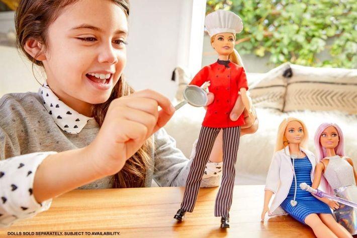 selling FXN99 / DVF50 Barbie Chef Doll with Frying Pan, Multi-Coloured - 1