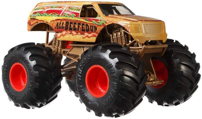 FYJ83 / GBV41 Hot Wheels Vehicle Monster Trucks ALL BEEFED UP 4X4 brand new - 1