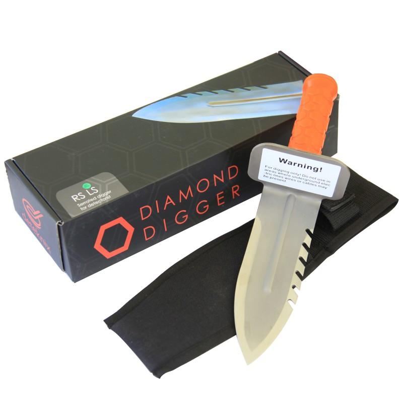 Quest Diamond Digger Tool Left Side Serrated Edge with Sheath LS