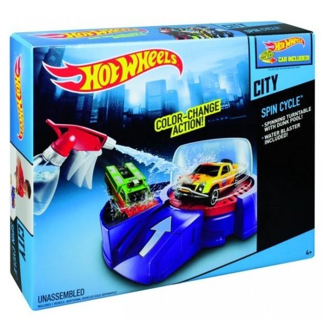 BHN10 / BGK00 Mattel Hot Wheel Spin Cycle Auto Mazgātuve + 1 auto