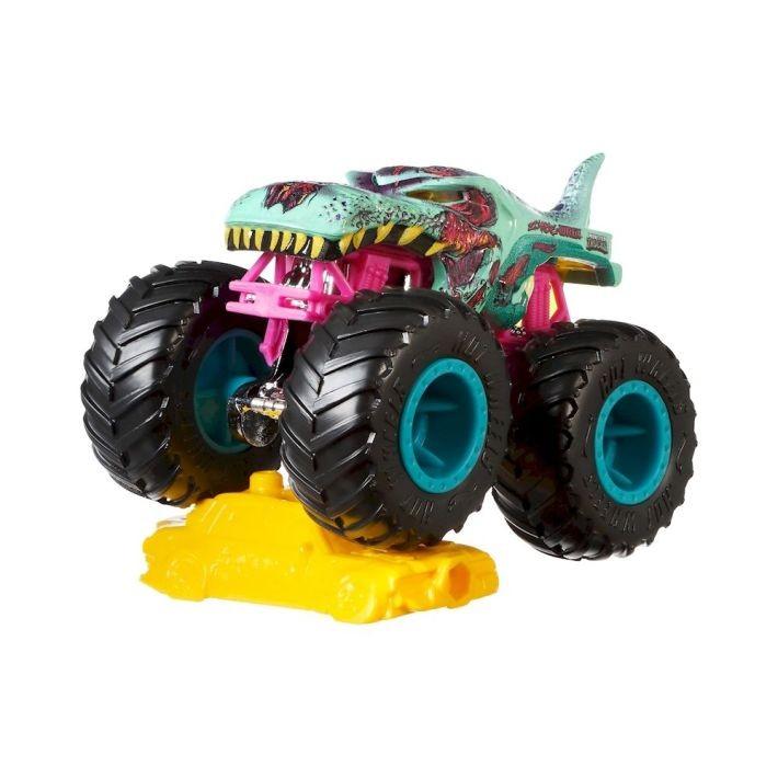 GBT40 / FYJ44 Hot Wheels Monster Trucks Zombie Wrex Sick Stuff 1/5 with Connect and Crash Car for sa