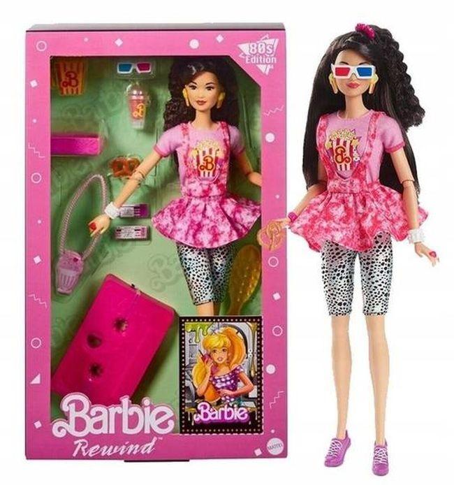 HJX18 Barbie Doll, Black Hair, 80s-Inspired Movie Night MATTEL