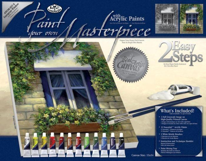 Royal & Langnickel Paint Your Own Masterpiece Painting Set, European Window brand new - 1