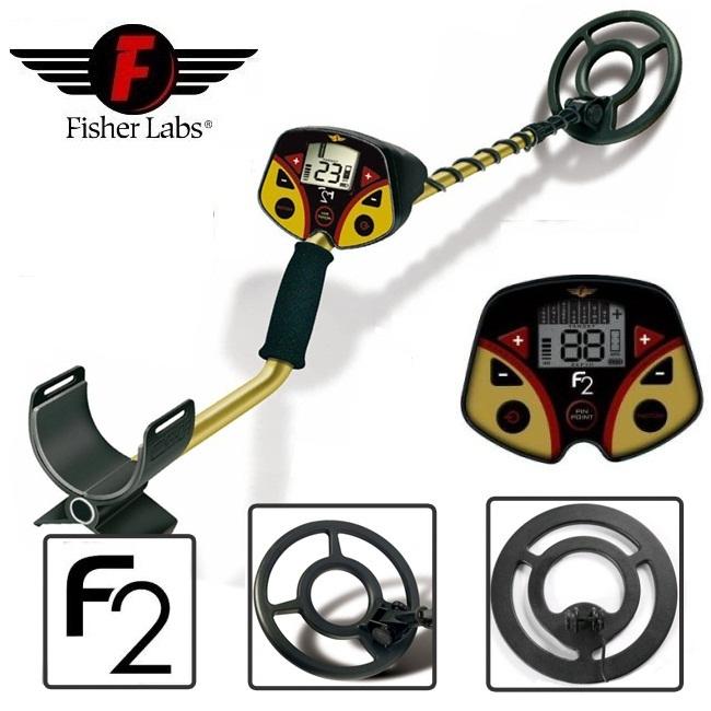 Metal detector Fisher F2 8 , 10 , 2 Coils PACK (In Stock) Metalldetektor