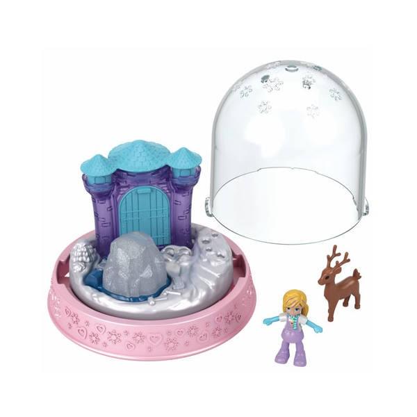 selling GNG68 / GNG66 Polly-Pocket Mattel Mini Snow Globe Winter Christmas - 1