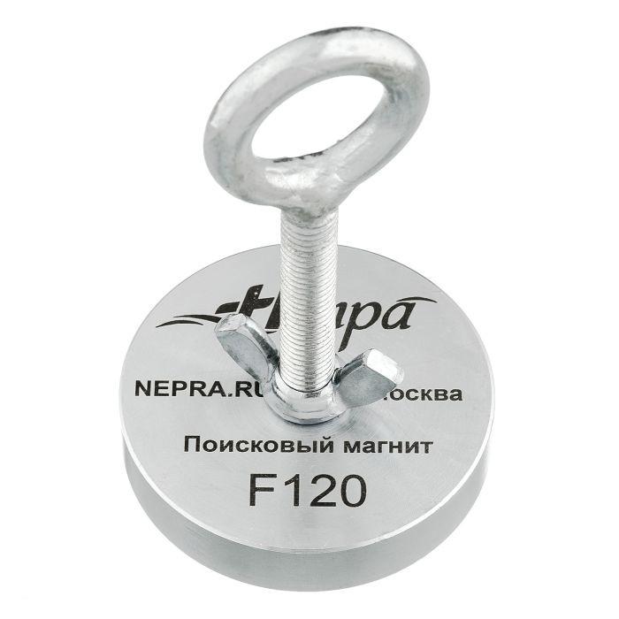 Nepra F120 neodymium search magnet 120 kg with 120kg-130kg breaking force.  FISHING MAGNET selling - 1