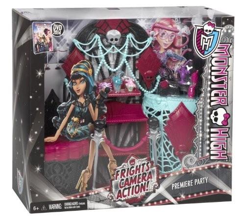 Mattel Monster high Frights, Camera, BDD91/BDD89 Action! Premiere Party Playset 01 available to buy