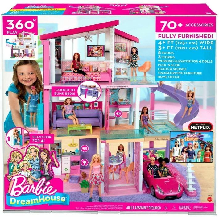 GNH53 Dreamhouse with Wheelchair Accessible Elevator-Pink MATTEL