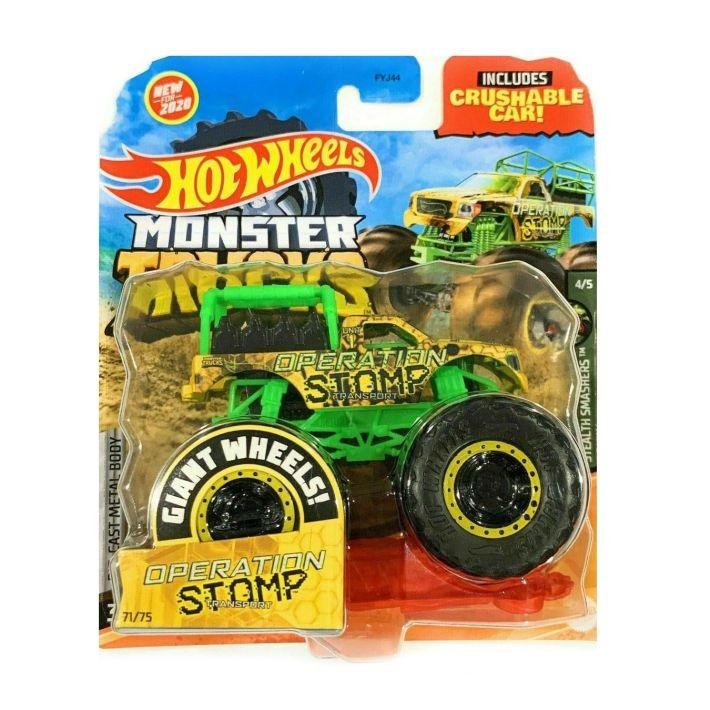 FYJ44 / GJF12 Hot Wheels Monster Trucks 1:64 Scale Die-Cast Assortment with Giant Wheels available t