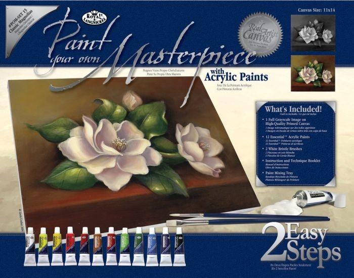For sale: Royal & Langnickel Paint Your Own Masterpiece Painting Set, Classic Magnolias