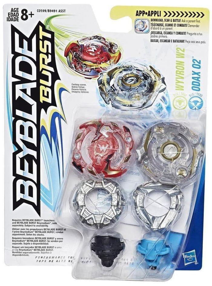Hasbro BeyBlade Dual Pack ODAX and WYVRON, C0599 / B9491
