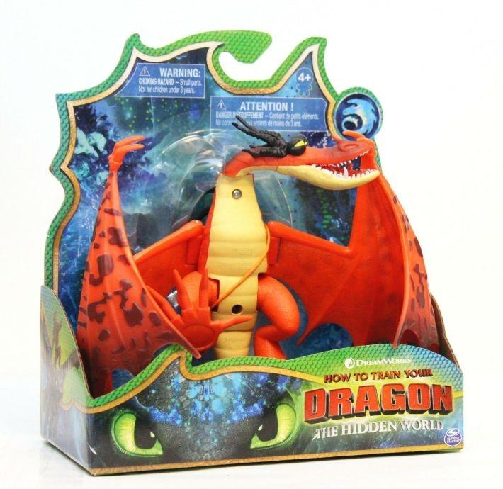 6045118 Hookfang How to Train Your Dragon The Hidden World Figure & 2 Dragon Stickers