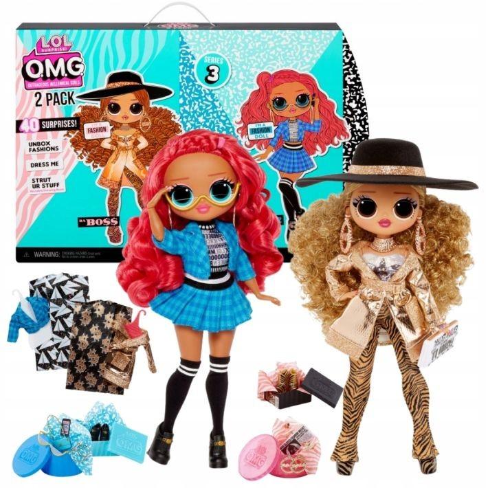 423454 L.O.L Surprise MGA Set of 2 Da Boss and Class Prez dolls 2 GAB.