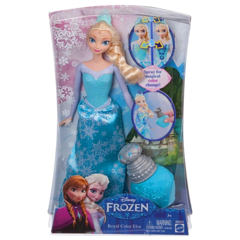 BDK33 / BDK31 Disney Frozen Royal Color Change Elsa Doll ELZA brand new - 1