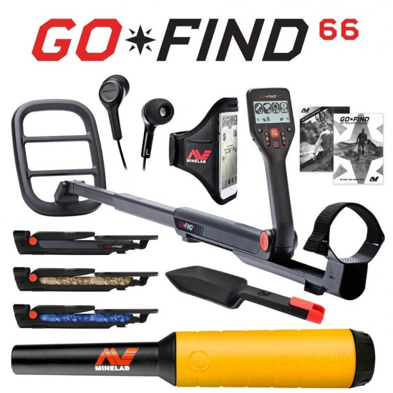 For sale: Metal detector Minelab GO-FIND 66 (3231-0015) + Pinpointers PRO-FIND 15