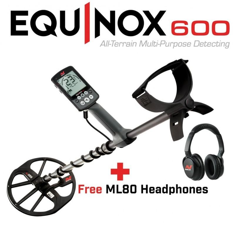 MINELAB Equinox 600 + free Wireless Headphones