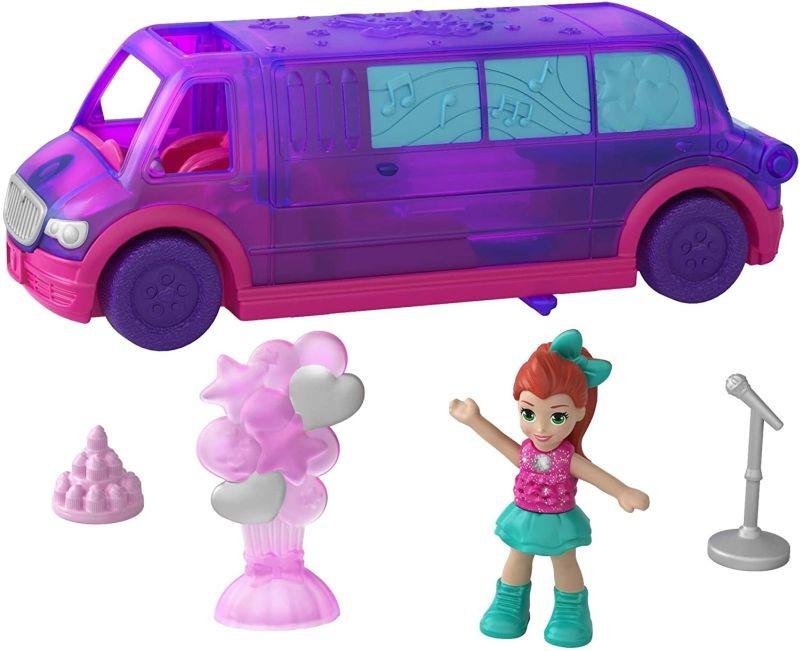 GGC41 Mattel Figures set Polly Pocket Pollyville Ice Limousine brand new - 1