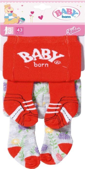 827000 Zapf Creation BABY born Zeķubikses Trend Tights (2 pack) 43cm available to buy - 1