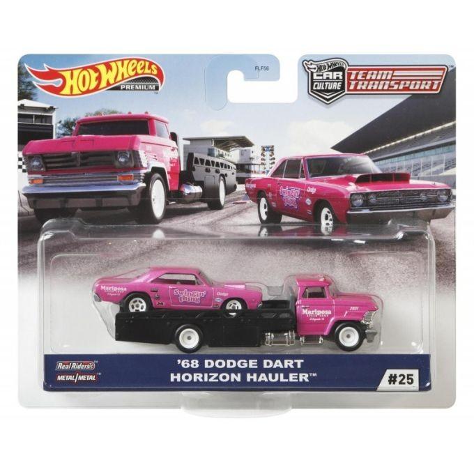 FLF56 / GJT39 Mattel Hot Wheels Car Culture Team Transport 68 Dodge Dart Horizon Hauler available to