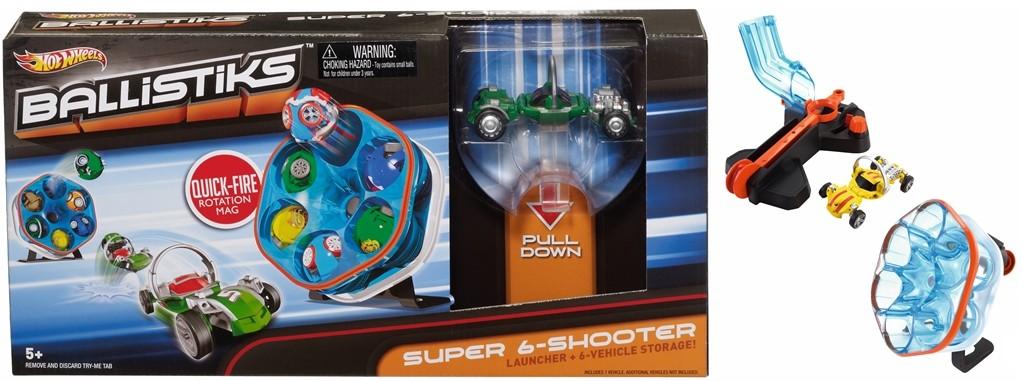 Mattel Hot Wheels X7146 / X7144 Ballistiks Super 6-Shooter (Ir Uz Vietas) - 1