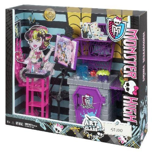 BDD81 / BDD83 Monster High Doll - School Accessory Toy Playset - Art Class Studio MATTEL - 1