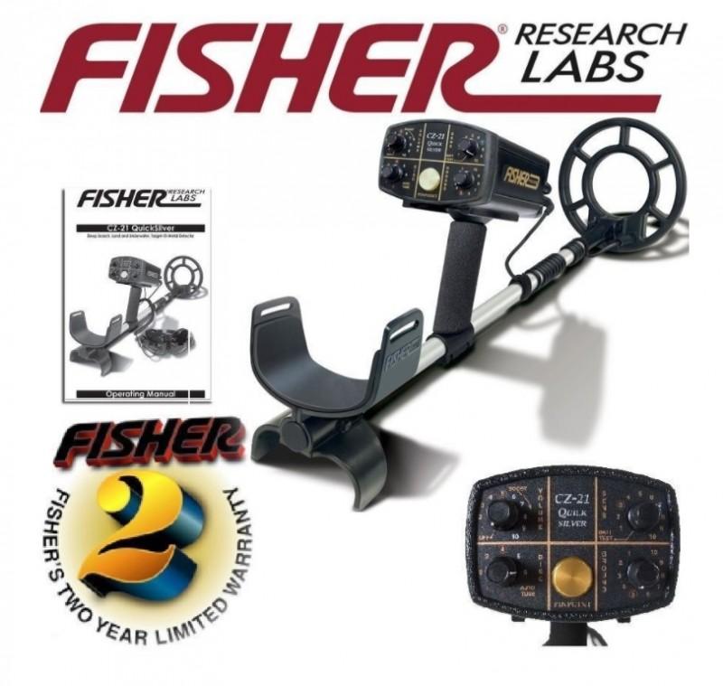 Underwater Metal Detector New 2019 Fisher Fisher CZ-21 8 IN + Shovel Gift!!! - 1